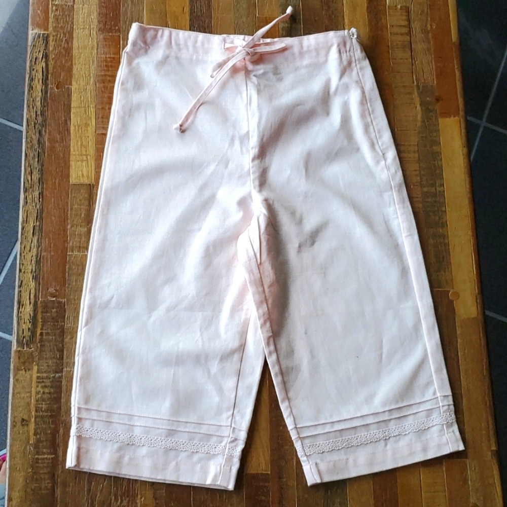 Jacadi Girl's Caboche Capris Powder Pink. Size 4 years.